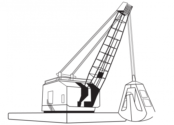 Grab Dredge coloring page image