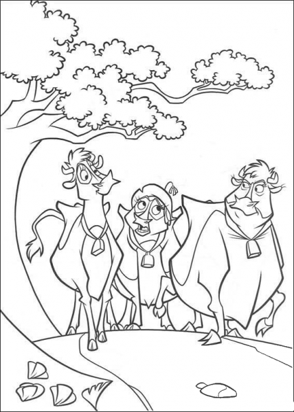 Grace, Maggie and Mrs.Calloway coloring page image
