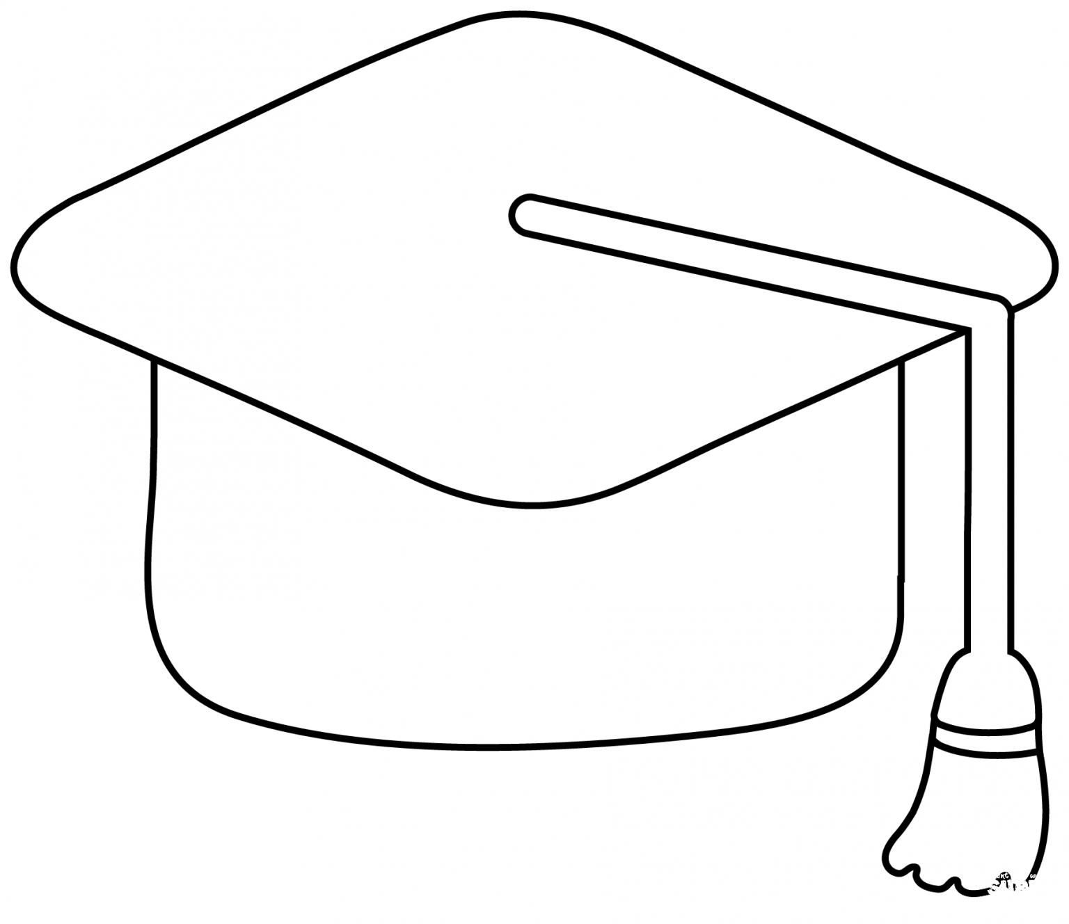 Graduation Cap Emoji coloring page - ColouringPages