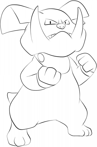 Granbull coloring page image