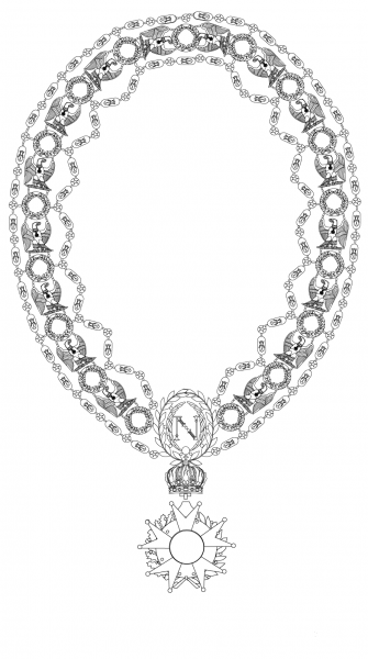 Grand Collar of The Legion of Honor coloring page image