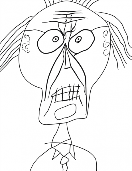 Grand Maitre of the Outsider coloring page image