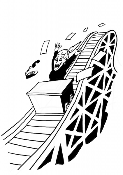 Grandma Is Having Fun  coloring page image