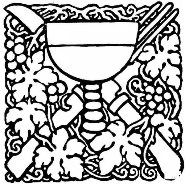 Grape And Wine  coloring page image