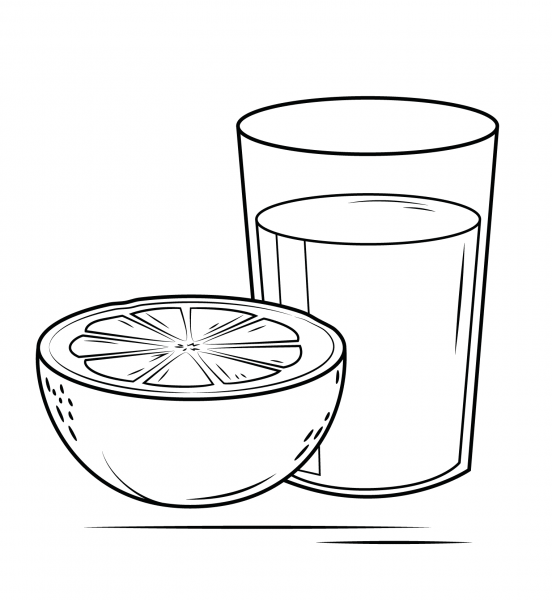 Grapefruit Juice coloring page image