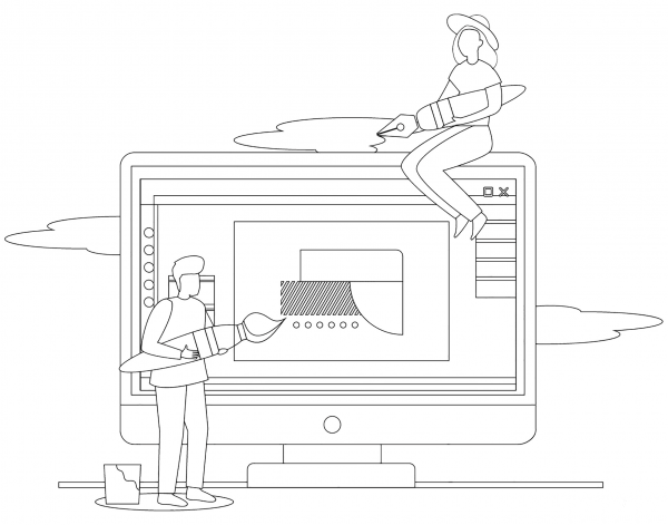 Graphic Designers coloring page image