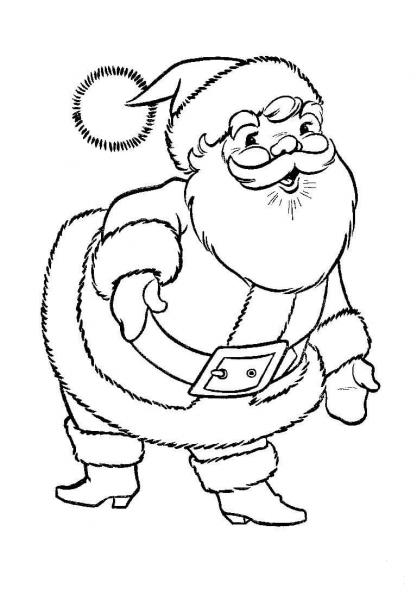 Great Santa Claus  coloring page image