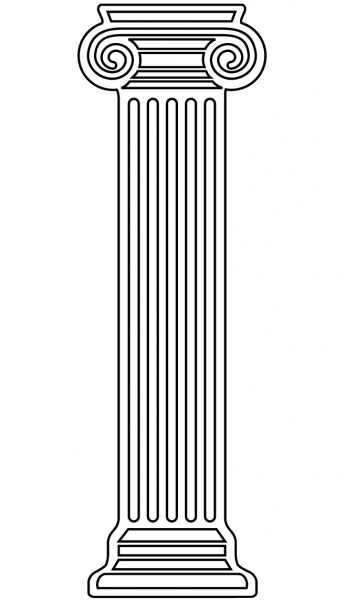 Greek Pillar coloring page image