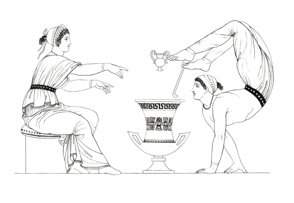 Greek Tumbling coloring page image