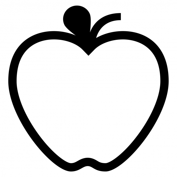 Green Apple Emoji coloring page image