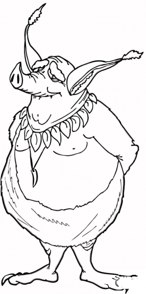 Green Goblin coloring page image