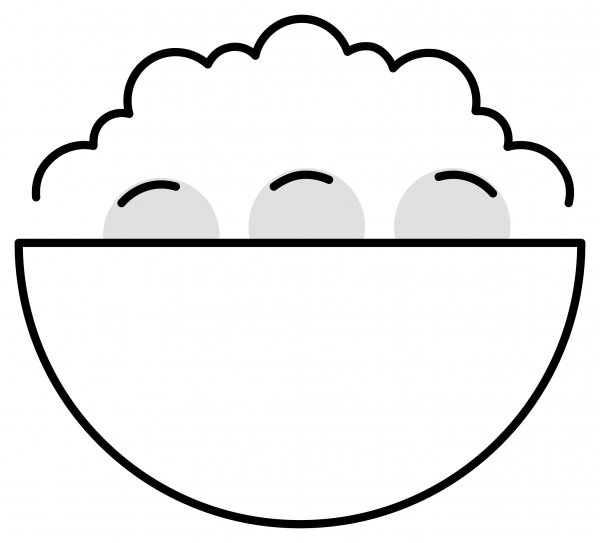 Green Salad Emoji coloring page image
