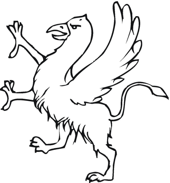 Griffin  coloring page image