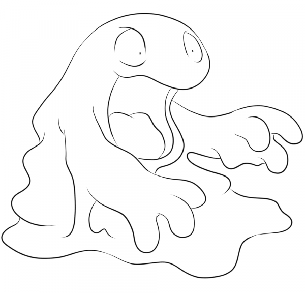 Grimer coloring page image