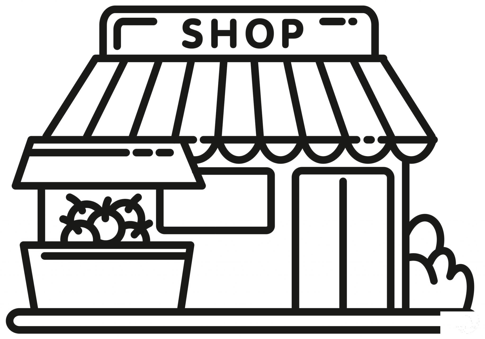 Grocery Store coloring page ColouringPages