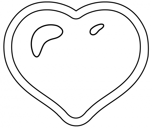 Growing Heart Emoji coloring page image