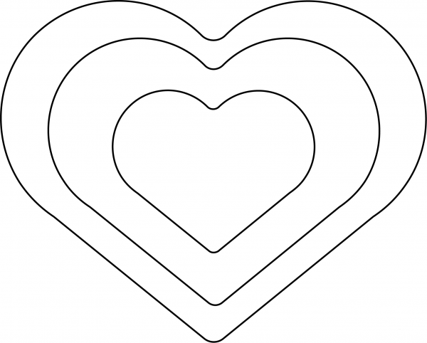 Growing Heart Emoji coloring page image