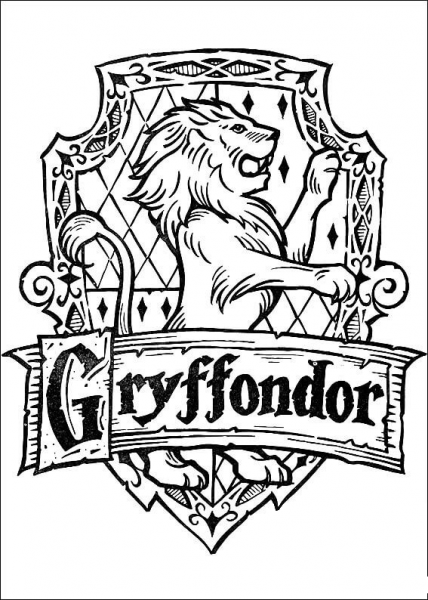Gryffondor  coloring page image