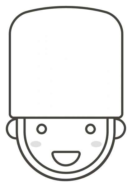 Guard coloring page image