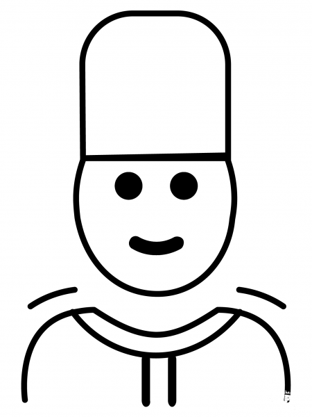 Guard Emoji coloring page image