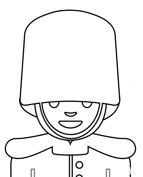 Guard Emoji coloring page image