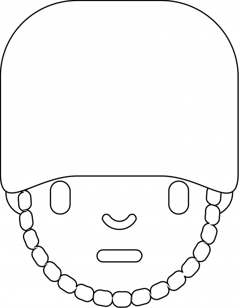 Guards Man Emoji coloring page image
