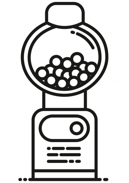 Gumball Machine coloring page image