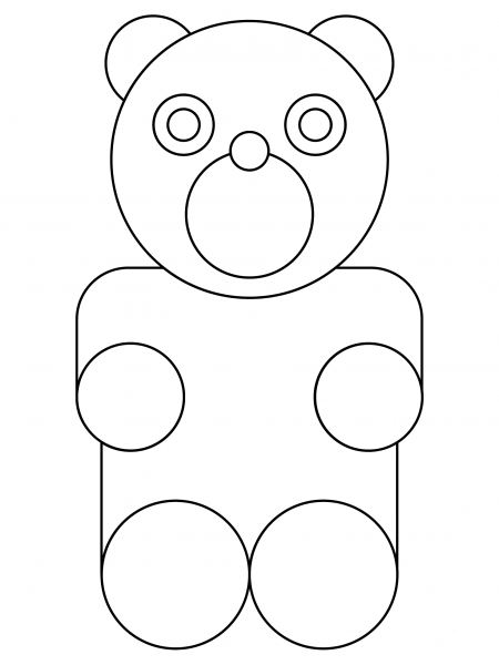 Gummy Bear coloring page image