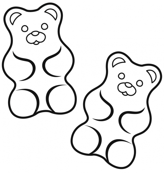 Gummy Bear coloring page image