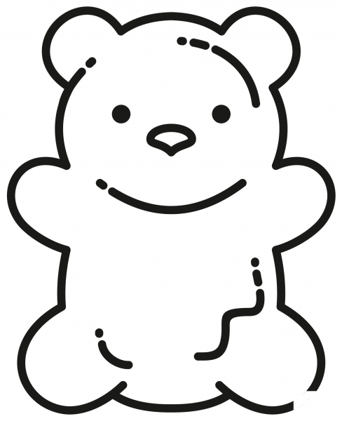 Gummy Bear coloring page image