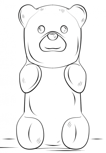 Gummy Bear coloring page image