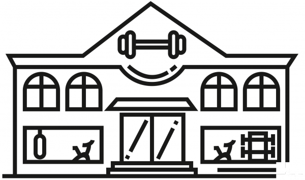 Gym coloring page image