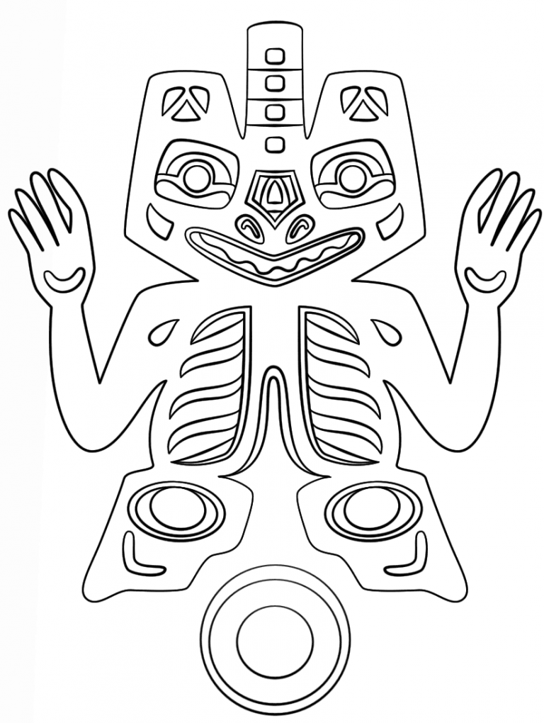 Haida Indians Deity coloring page - ColouringPages