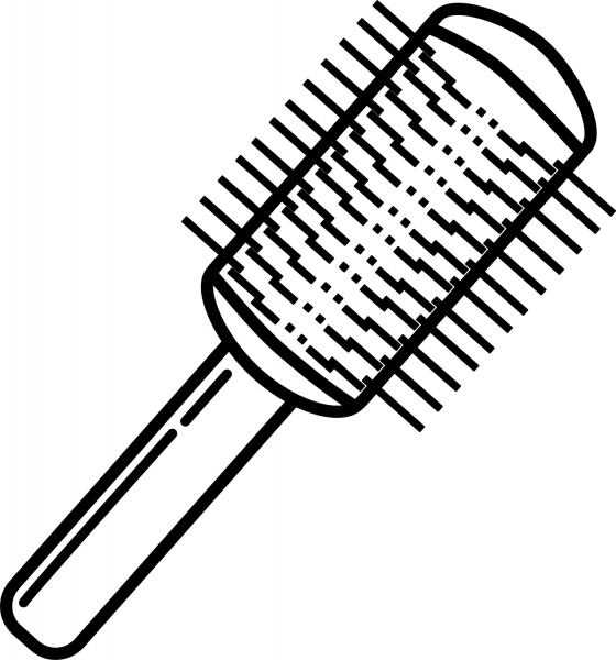Hair Brush coloring page image