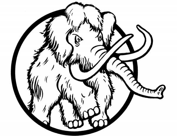 Hairy Mammoth coloring page image