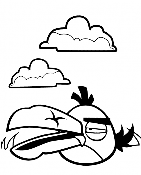 Hal, the Green Bird coloring page image