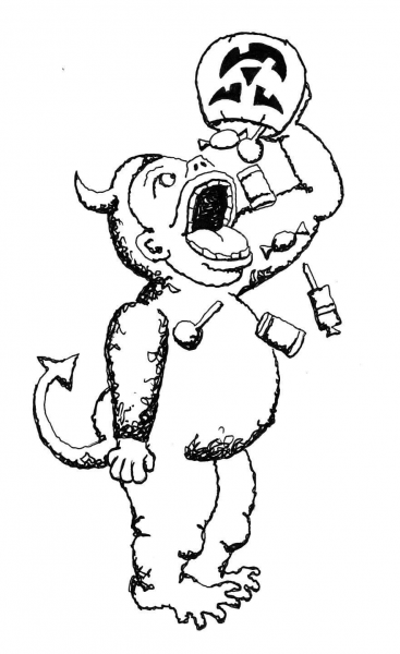 Halloween Candies  coloring page image