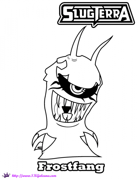 Halloween Frostfang coloring page image