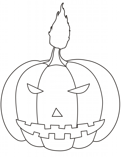 Halloween Pumpkin coloring page image