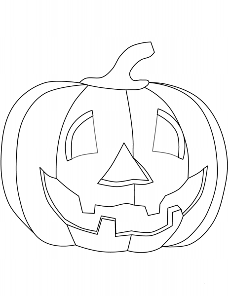 Halloween Pumpkin coloring page image
