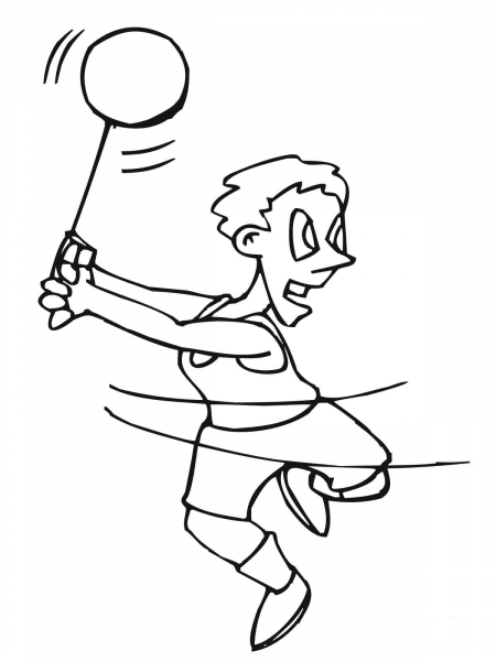 Hammer Thrower coloring page image
