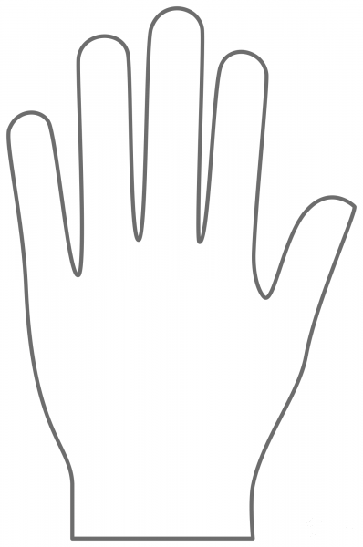 Hand Shape II coloring page image