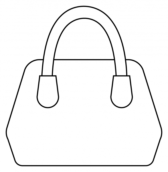 Handbag Emoji coloring page image