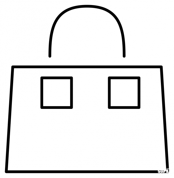 Handbag Emoji coloring page image