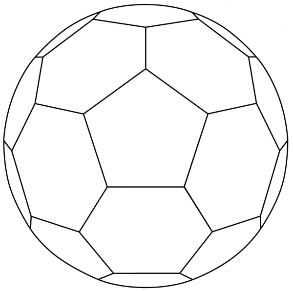 Handball Ball coloring page image