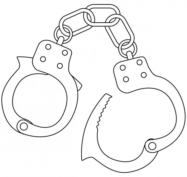 Handcuffs coloring page - ColouringPages