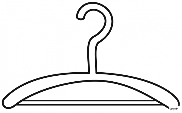 Hanger coloring page image