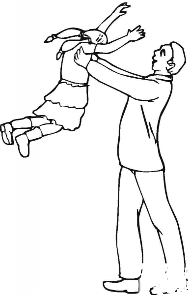 Happiness of Being Dad  coloring page image