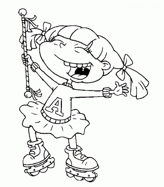 Happy Angelica  coloring page image