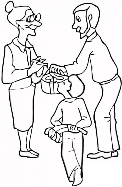 Happy Bday to Grandma  coloring page image